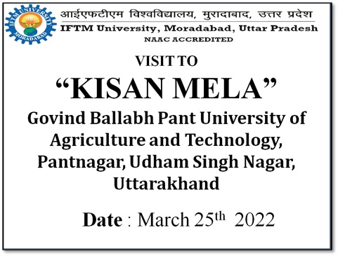 Visit to Kisan Mela at GBPUA&T Pantnaar