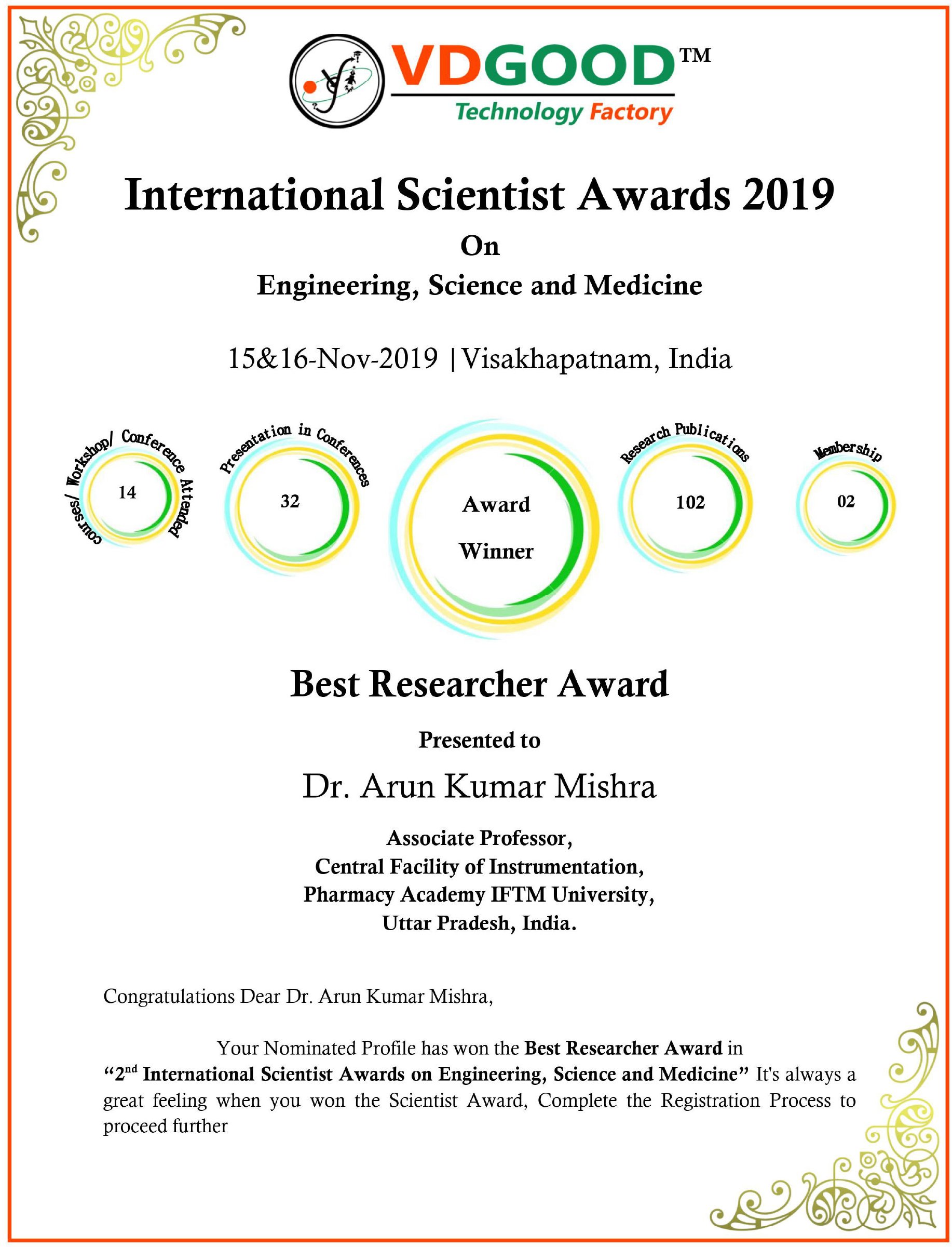 Best Researcher Award