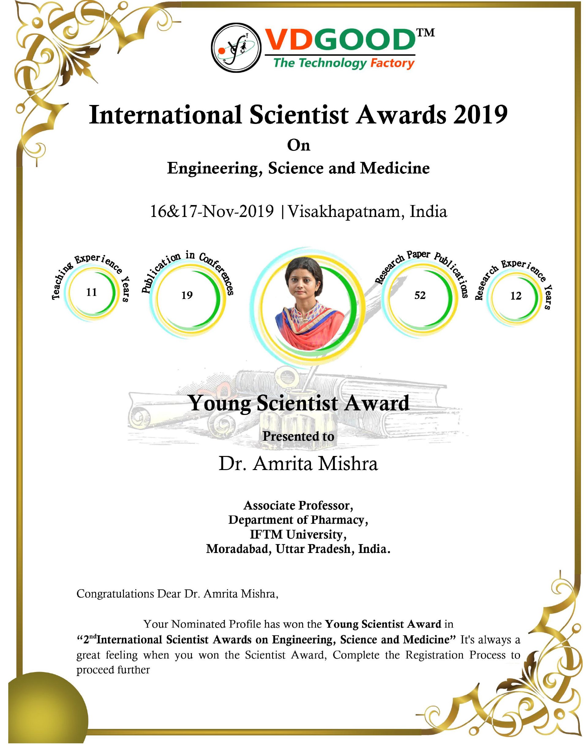 Young Scientist Award