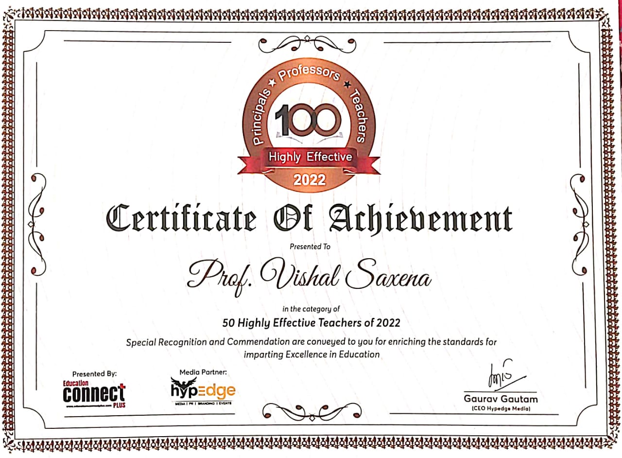 Certificate of Achievement